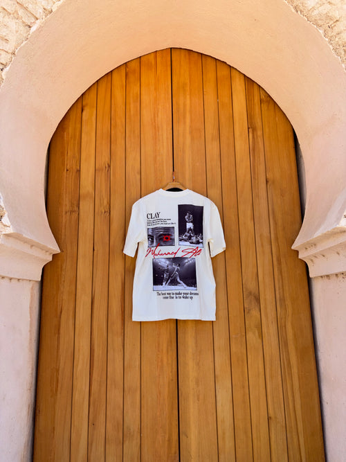 Tshirt Oversize ALI Clay Blanc