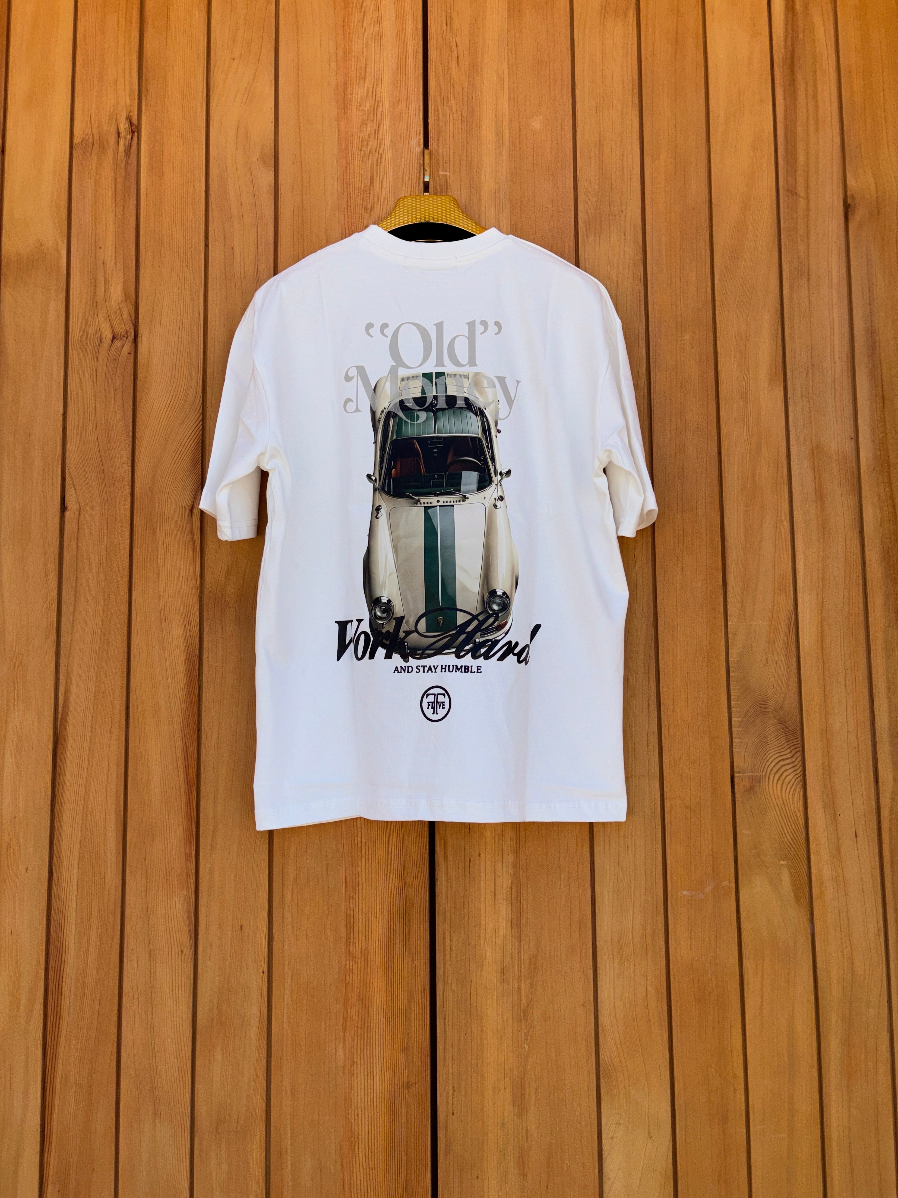 Tshirt Oversize WORK HARD Blanc