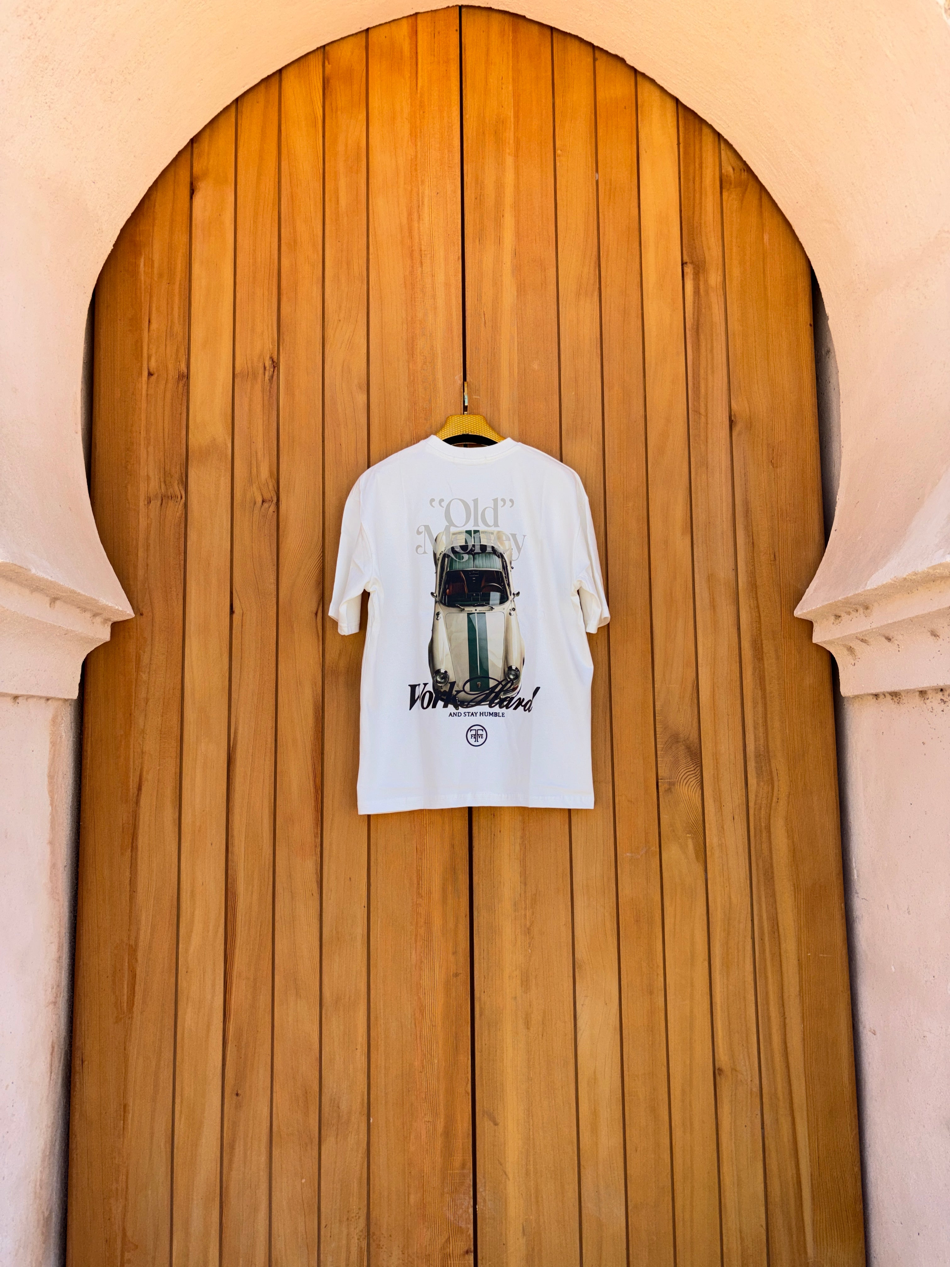 Tshirt Oversize WORK HARD Blanc